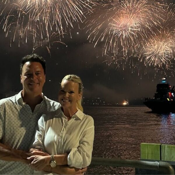 Todd Zeile Celebrating 4th Of July With Wife