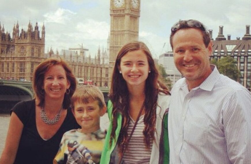 Cathy Engelbert With Her Husband And Kids